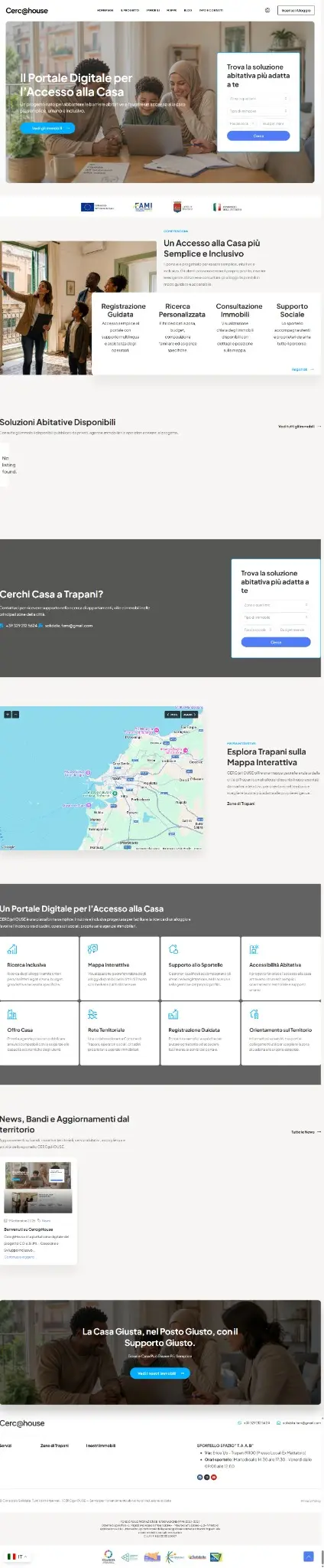 Homepage di CercaHouse