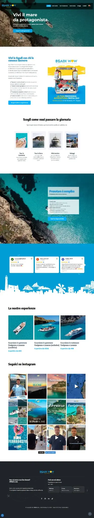 Homepage di EgadiWow